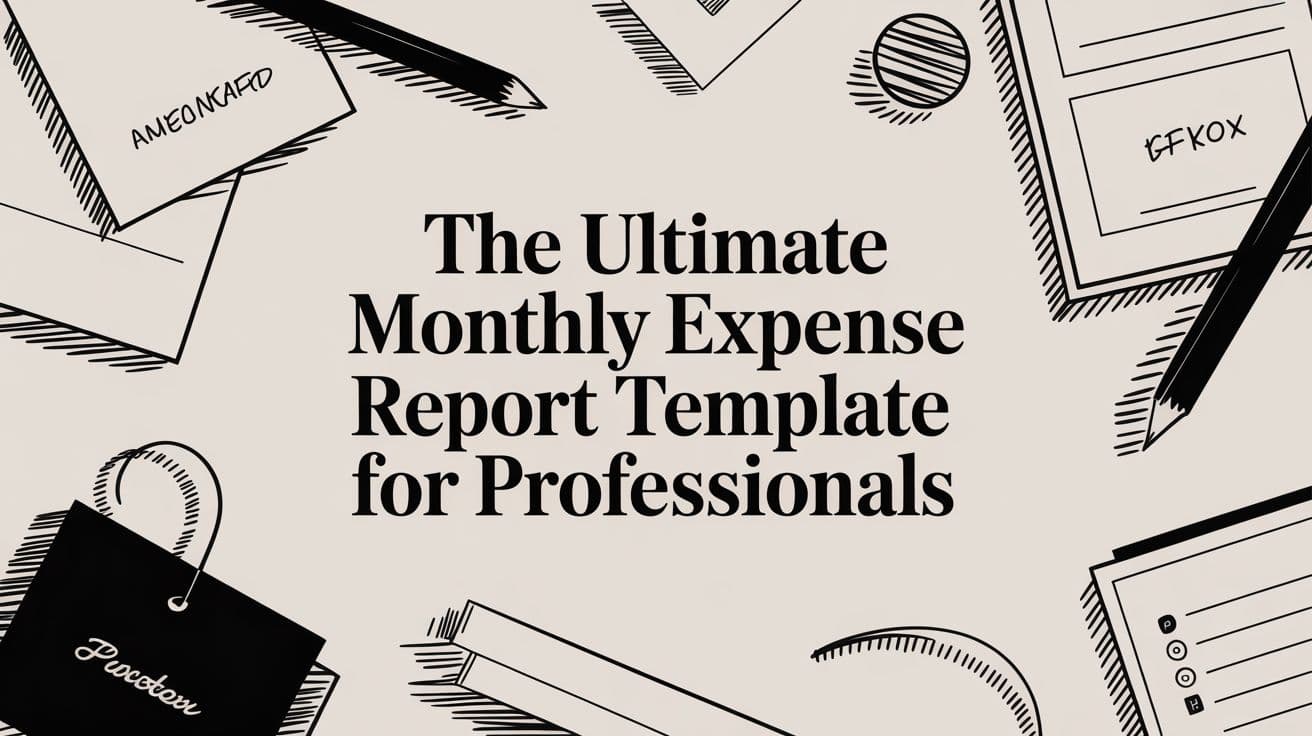 A Monthly Expense Report Template for Professionals Who Value Their Time