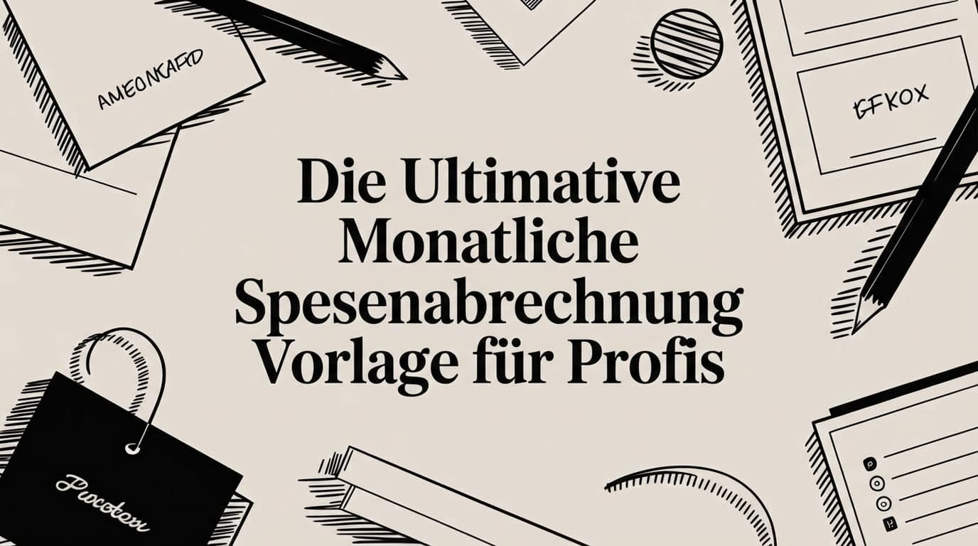 Monatliche Spesenabrechnung: Vorlage für Profis, die ihre Zeit wertschätzen