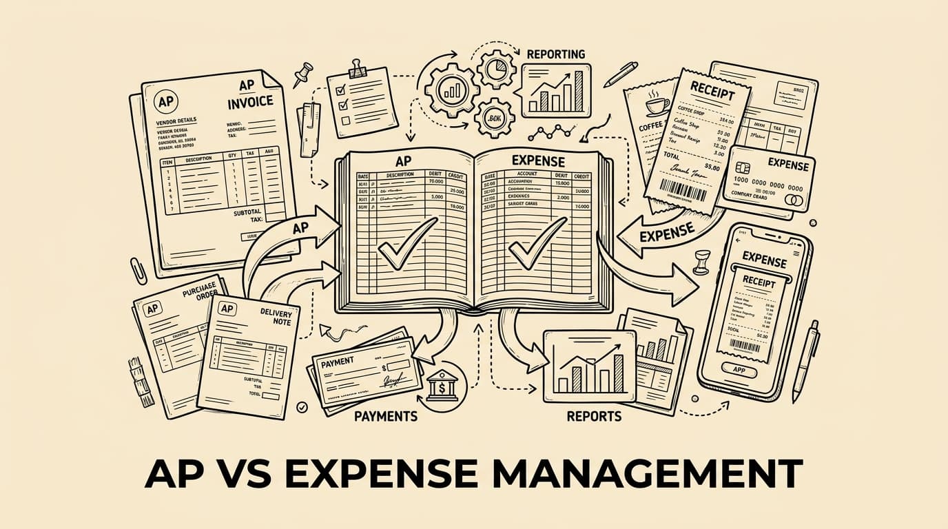 Accounts Payable vs. Spesenmanagement: Wo jeder Prozess beginnt und endet