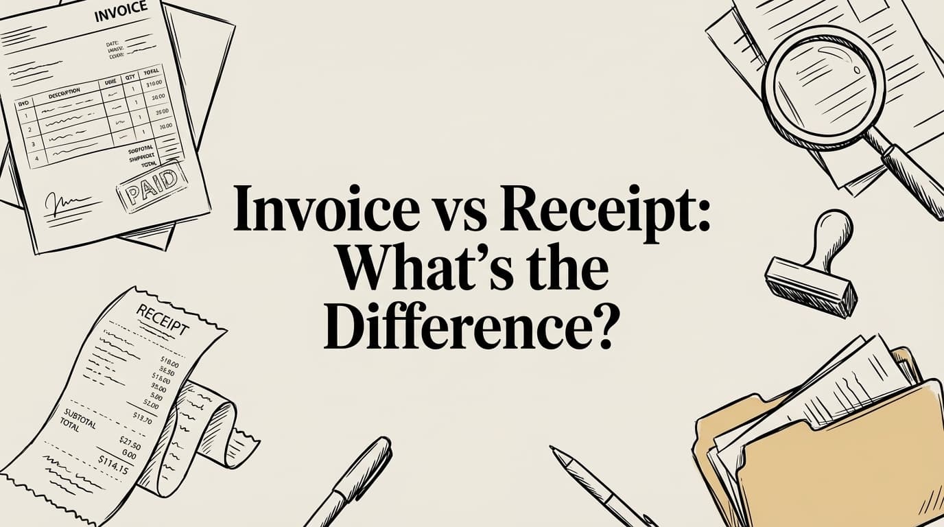 Invoice vs Receipt: What's the Difference and Why It Matters