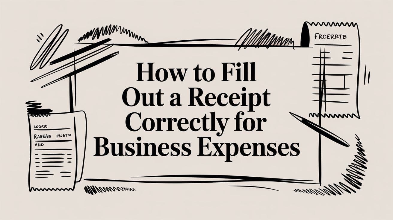 How to Fill Out a Receipt Correctly for Business Expenses